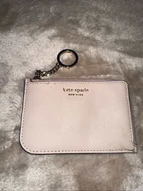 kate spade Pale Pink Cardholder with Gold Keyring